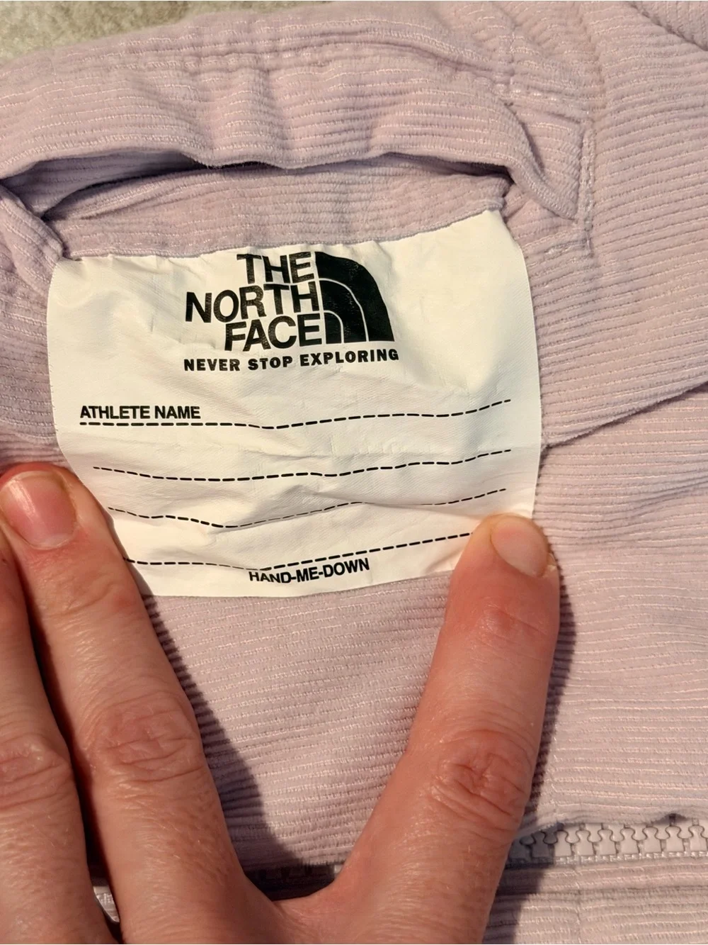 The North Face Lavender Reversible Mossbud/Corduroy Jacket (Toddler)